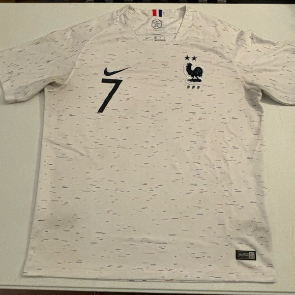 Nike Other - ❤️ Nike France Men's Away Jersey 2018 Legend Griezmann #7 - White